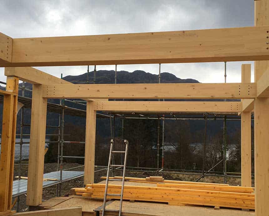 Glulam Loch Lomond Self Build House 1